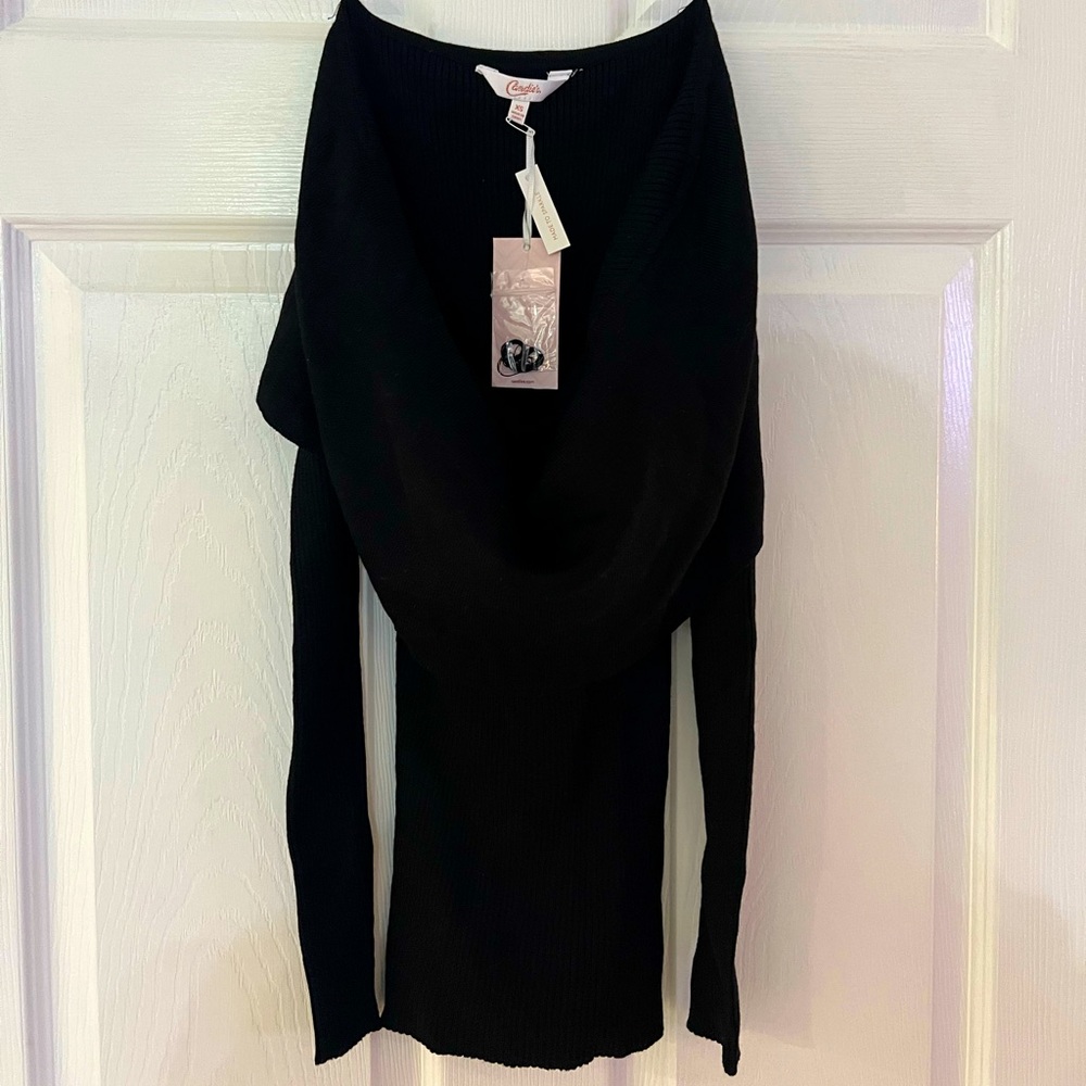 Candie’s Cowl Neck Sweater Black